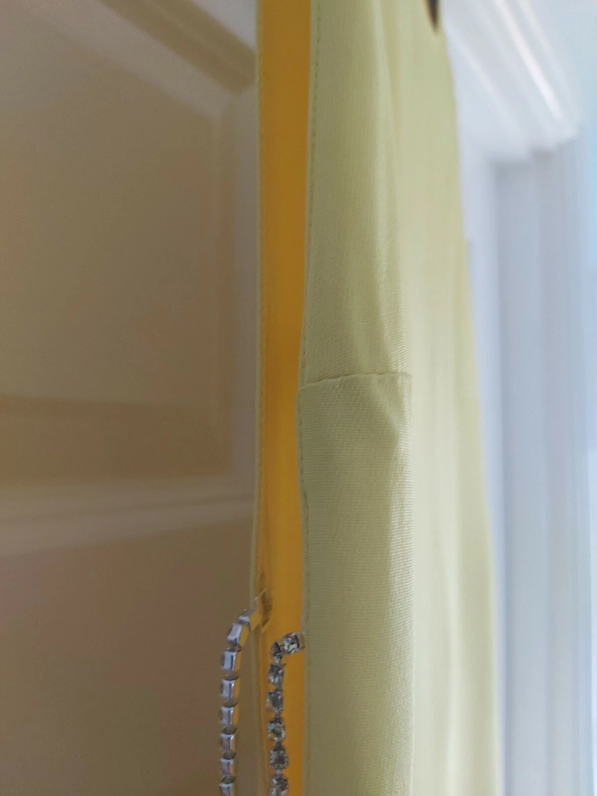 Abito da donna giallo Versus versace con diamante. Vintage anni '90. Immacolata