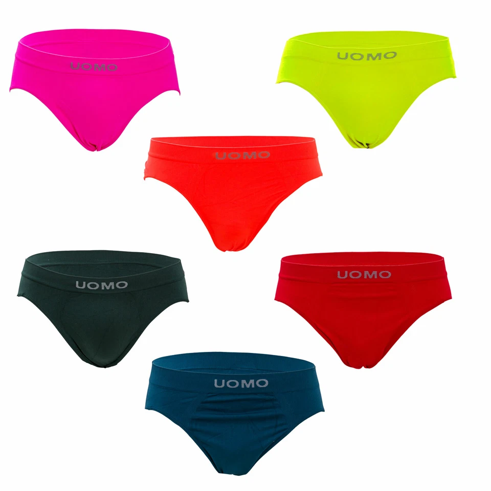 Stock 6 pezzi slip uomo microfibra elasticizzati lotto intimo mutande LBD-W117