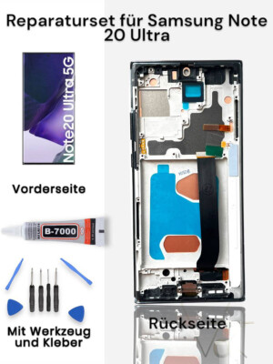 Samsung Galaxy Note 20 Ultra N986 Display Touchscreen LCD (OLED) Rahmen Schwarz