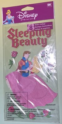 Jolees Disney SLEEPING BEAUTY DANCING 8pcs  Scrapbooking Stickers RARE