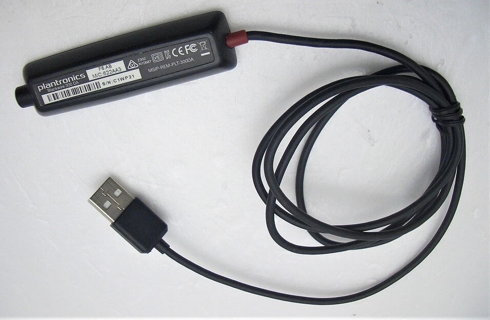 Plantronics SPARE Black USB In-Line Cable for Blackwire C3215 & C3225 Headsets - Image 3 of 4