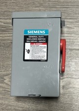 Siemens General Duty Safety Switch Indoor Fusible Gray ANSI61 2P 30A 240V