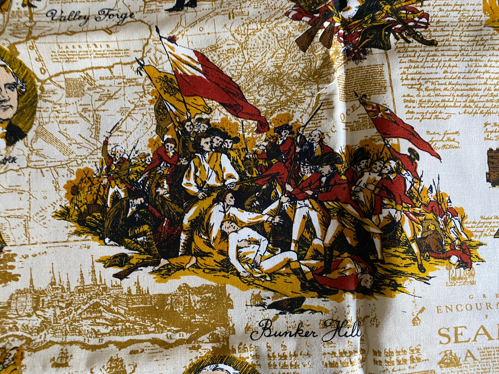 Vintage House N' Home Fabrics & Draperies Inc 70" x 24" 1776 American