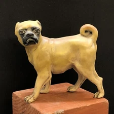 Dog Pug Animal Nativity Nativity Crib Courtyard Country Scene 10x10cm Height