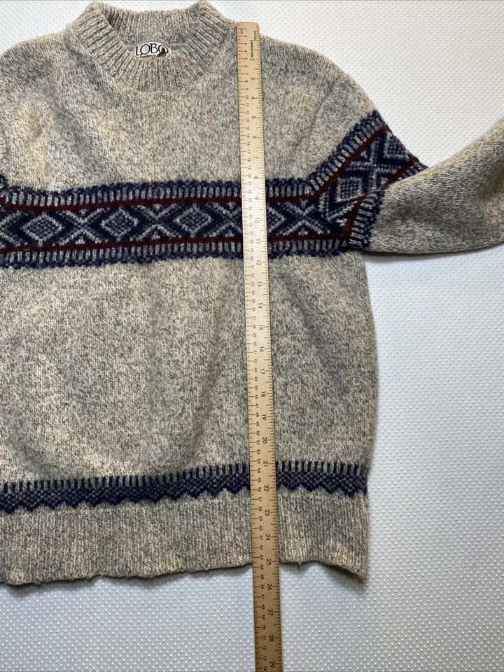 LOBO by Pendleton 100% Virgin Wool Sweater Size XL Vintage - Image 4 of 4