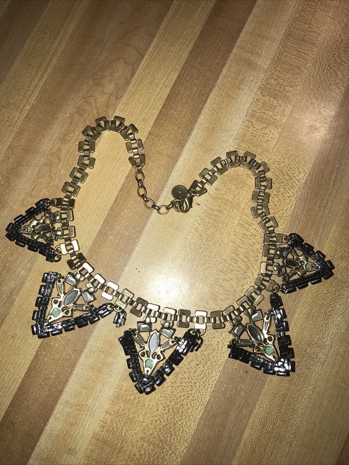 ¡Juego de puntas de collar Stella & Dot pedrería verde! ¡Sin oferta razonable rechazada! Foto 3 de 4