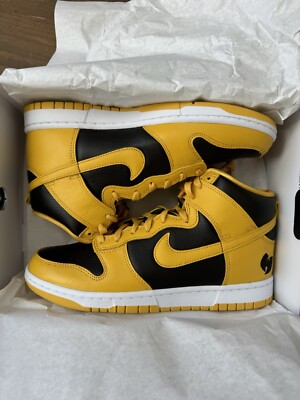 Nike Dunk High Wu-Tang Sz 9 Black Yellow HJ4320-001 Men's Shoes