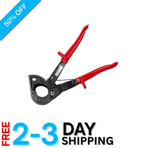 Professional Ratchet Cable Cutter for Aluminum & Copper - 1000V Insulated Handle