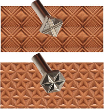 Leather Stamps,2 Pieces Professional Leather Stamping Tools for Craft Working 52