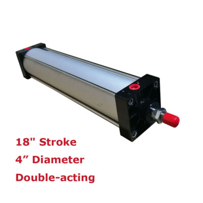 18'' Stroke Air Cylinder 4'' Bore Double Acting Pneumatic Cylinder