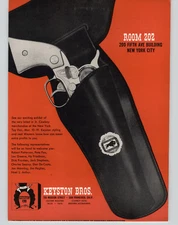 1958 PAPER AD Ketston Bros Western Cowboy Cap Guns Holster Sets Nichols Pistol