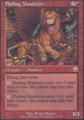 4x Flailing Manticore ~ Lightly Played Mercadian Masques MTG Magic x4 4 Ultimate