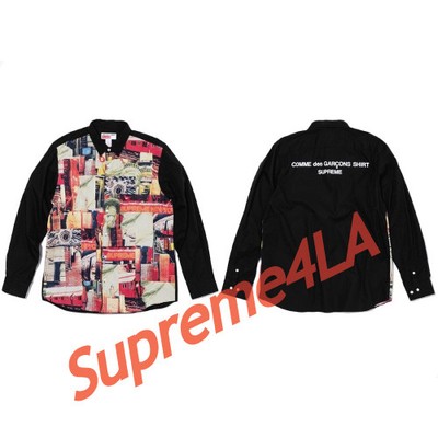 Supreme Garcons Patchwork Shirt Lサイズ