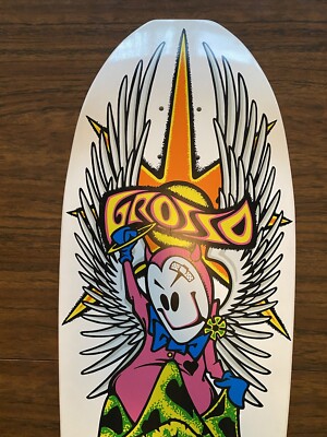 Black Label Jeff Grosso Forever Skateboard Deck White Reissue | eBay