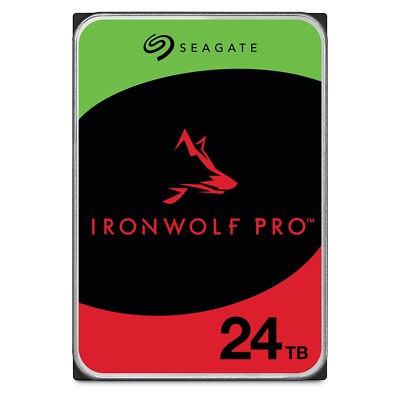 SEAGATE IRONWOLF PRO NAS 24TB 7.2K 6G 3.5INCH SATA HDD ST24000NT002 | USED