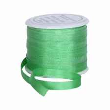 Threadart 100% Pure Silk Ribbon - 4mm Kiwi Green - No. 706 - 10M (11 Yards)