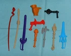 vintage heman HE-MAN MOTU PARTS WEAPONS LOT #127