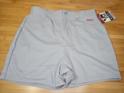 Vintage Wilson Women's Gray Athletic Retro Track Shorts 80s 1985 Size Medium USA