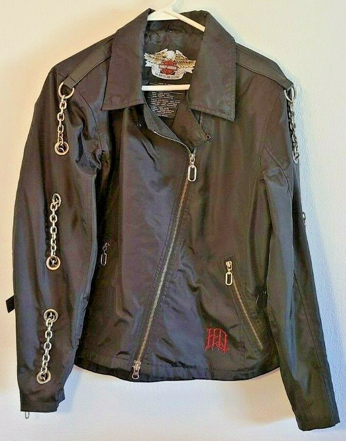 断捨離 Harley-Davidson ブラック ナイロン ジャケット Harley-Davidson ナイロンジャケット ブラック - メルカリ