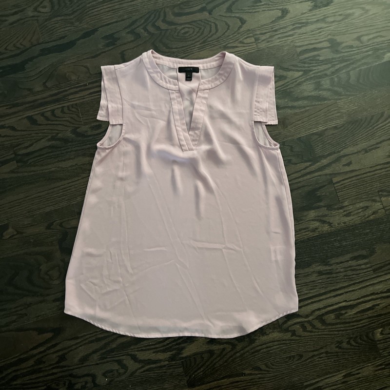J Crew Pink Cap Sleeve Top Blouse Women’s Size 2