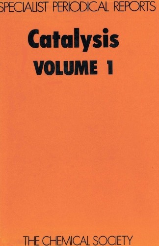 C Kemball Catalysis (Hardback) Specialist Periodical Reports - Catalysis