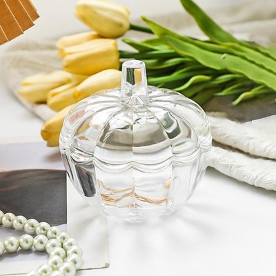 Glas Bonbonglas mit Deckel Lebensmittelglas Vorratsdose Halloween Kürbisglas Bonboniere