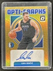 2024-25 Panini Donruss Optic Luka Doncic Opti-Graphs Auto Gold Prizm #/10