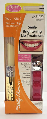 NEW Sally Hansen smile brightening lip treatment with lip Gloss-6631S20 Radiant