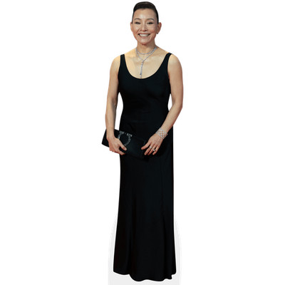 Joan Chen (schwarzes Kleid) lebensgroßer Ausschnitt
