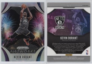 2019-20 Panini Prizm Fireworks Silver Prizm Kevin Durant #1