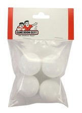 Universal Replacement Foosballs- White Smooth Surface - Set of 4