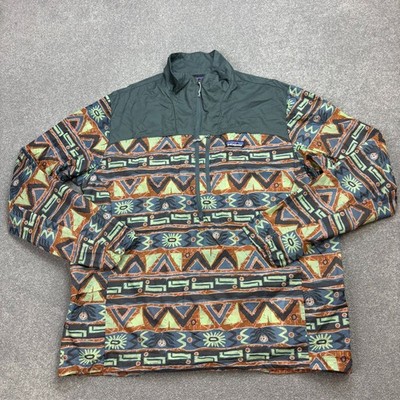 Patagonia Jacke Erwachsene Large Grün Houdini Stash Pullover Windbreaker Herren