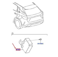 Lexus RX MK5 Electrical Key / TPMS Receiver Assy 897B048450 Nouveau authentique