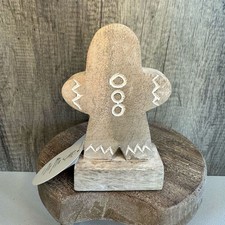 Rustic Gingerbread Wooden Christmas Holiday Decor FAST SHIP NEW