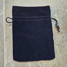 Swarovski Crystal Blue Velvet Jewelry Bag Pouch 5  x6.5  Red Lining