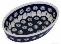 Original Bunzlauer Keramik Dip - Schale , Ø16,0 Cm , HöHe = 4,0 Cm , Dekor 8