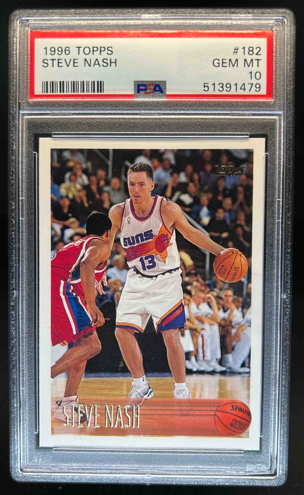 1996-97 Topps Steve Nash RC Rookie #182 Suns PSA 10