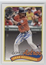 2024 Topps Series 1 1989 Topps Baseball Auto Grae Kessinger #89BA-GKE Auto 2tj