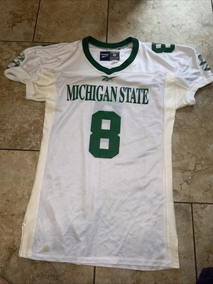 Vintage Reebok Michigan State Spartans Game Worn Football Jersey XL TJ DUCKETT 8