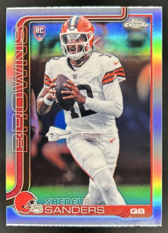 2025 Topps Chrome Shedeur Sanders RC Refractor #315 Browns Rookie