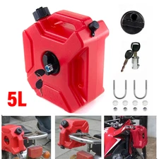 1.3 Gal Portable Gas Fuel Tank Petrol Storage Can For ATV UTV Motorcycle Car 5L