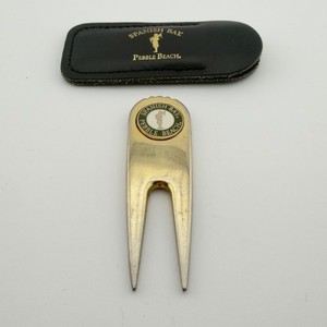 Spanish Bay Pebble Beach Divot Tool Magnetic w/ Leather Case