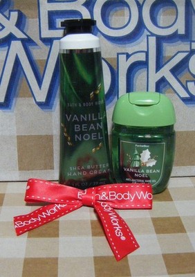 BATH & BODY WORKS Hand Cream & Gel Vanilla Bean Noel New (50/2944)