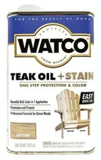 Watco Teak Oil Stain Quart 4 Pack One Step Color and Protection for Dense Woods
