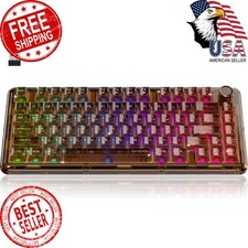 Taiahiro Clear Wireless Mechanical Keyboard RGB Brown