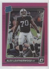 2021 Panini Donruss Optic Rated Rookie Pink Prizm Alex Leatherwood #266 f4l