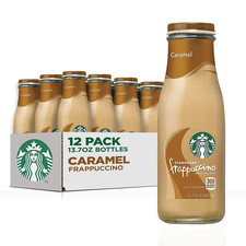 Frappuccino Coffee Drink, Caramel, 13.7 Fl Oz Bottles 12 Pack 