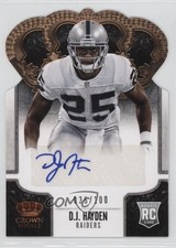 2013 Crown Royale Retail Bronze Die-Cut Signatures /100 DJ Hayden #124 Auto 3n1