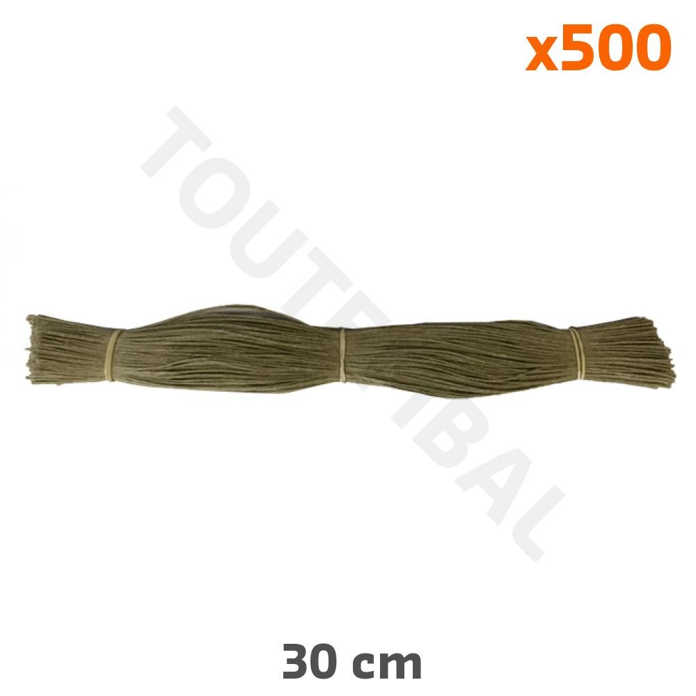 Fil de lin naturel attache-étiquette 30 cm cordon artisanal 500 pcs