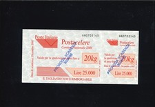 POSTA CELERE 25000 L. SENZA CROCE DI SICUREZZA scad. 30/6/98